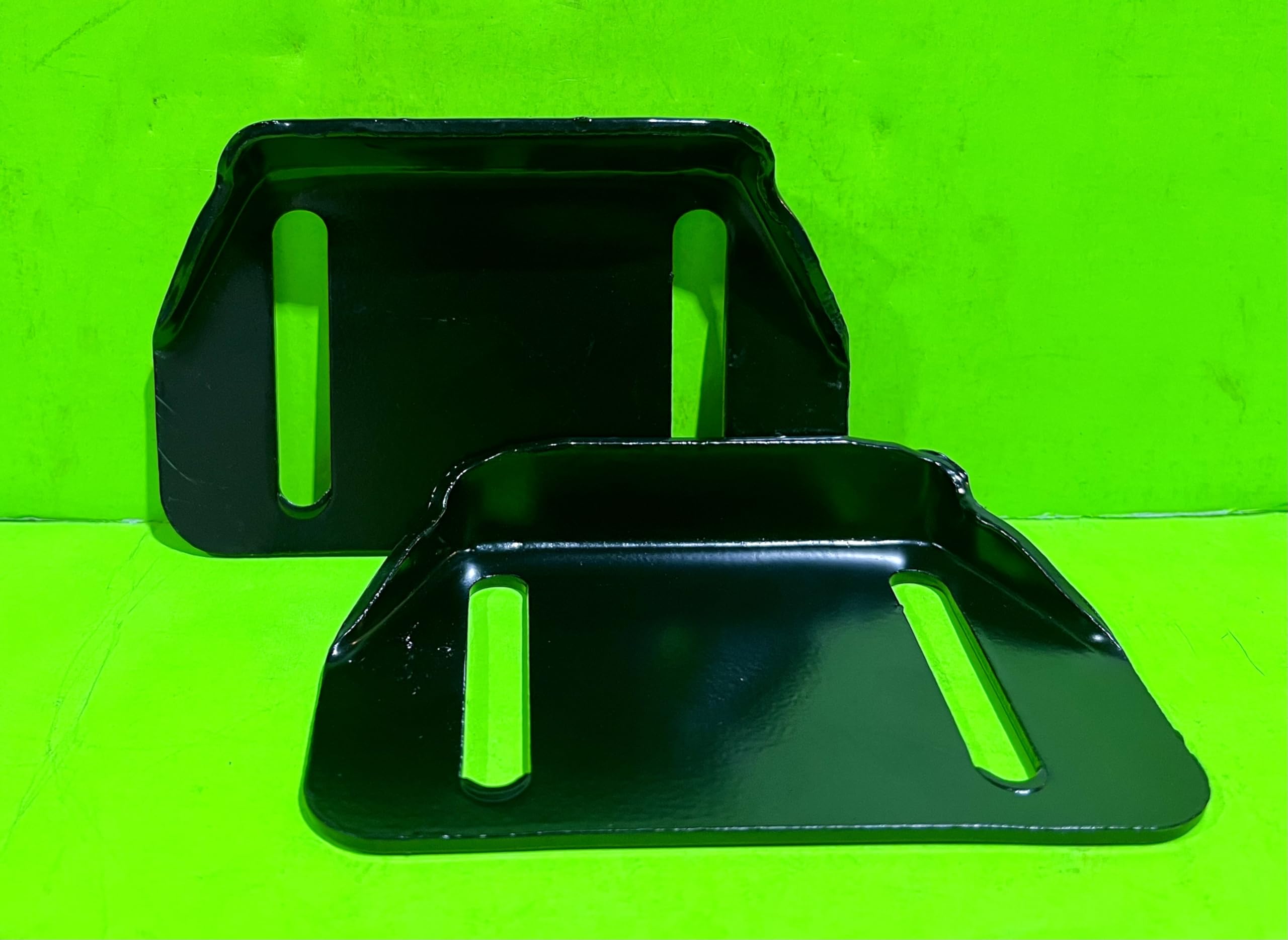 Lawnmowerpartsworld Pack of 2 Compatible with MTD 784-5580,784-5580-0637 Snow Blower Skid Plate Shoes Black Height Adjust Skid Shoe for Snow Throwers