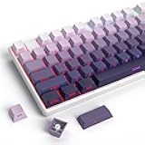 PBT Gradient Purple DoubleShot Shine Through Cherry Profile 133 Keys Mechanical Keyboard Keycaps