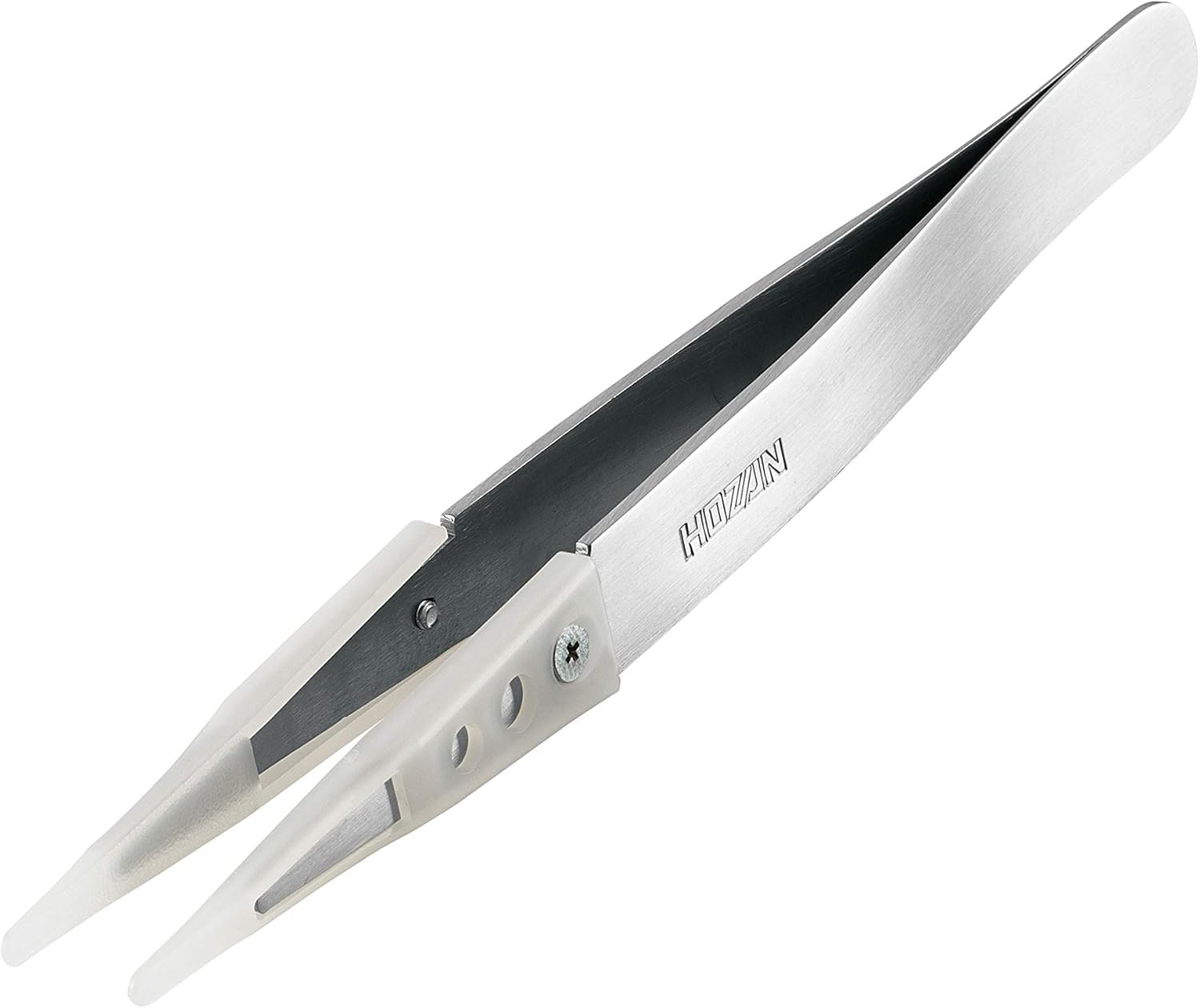 Hozan P-643-N Tweezers, Non-Adhesive Tweezers, Special Material That Won't Stick Stick, Adhesive Tape