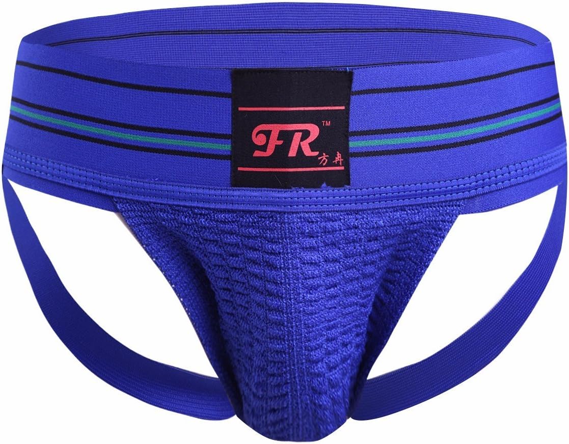 FEESHOW Men's Athletic Supporter Jockstrap Briefs Gym Sports Underwear