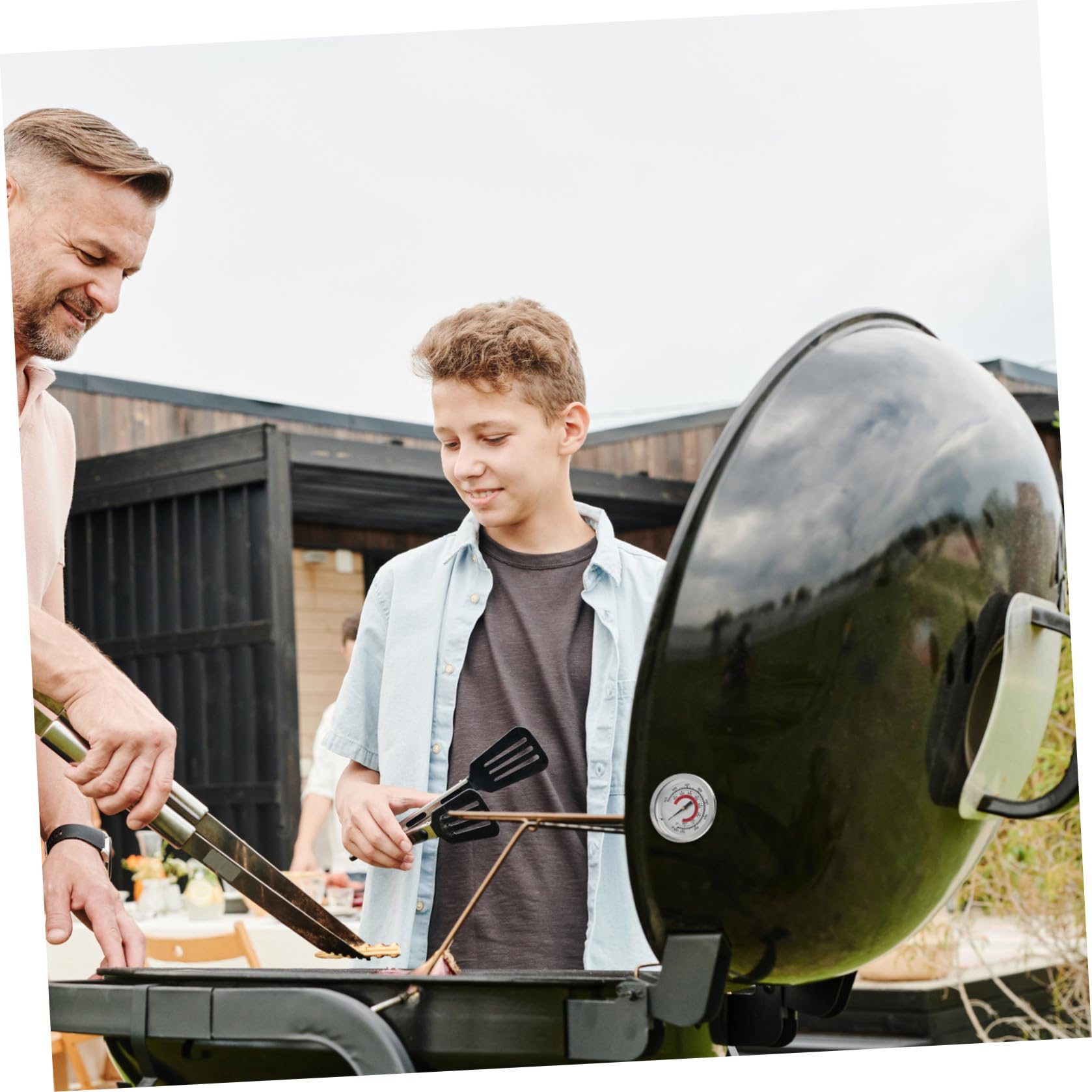 Sosoport 4pezzi Termometro Bimetallico Per Bbq e Misurazione Della Adatto Elettrici Gas e Grill Strumento e