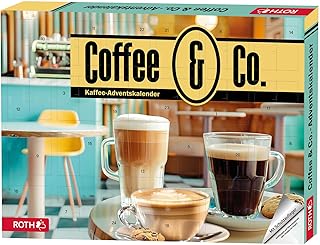 ROTH Coffee & Co. Adventskalender 2025 – 24 Kaffeespezialitäten & Extras – Espresso, Latte, Cappuccino, Coffee & mehr – Weihnachtskalender für Kaffeeliebhaber