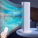 Cooling Tower Air Conditioner Fan for Bedroom, Portable Kitchen Cooling Air Conditioner, Standing Bladeless Air Conditioner that Blows Cold Air for(White)