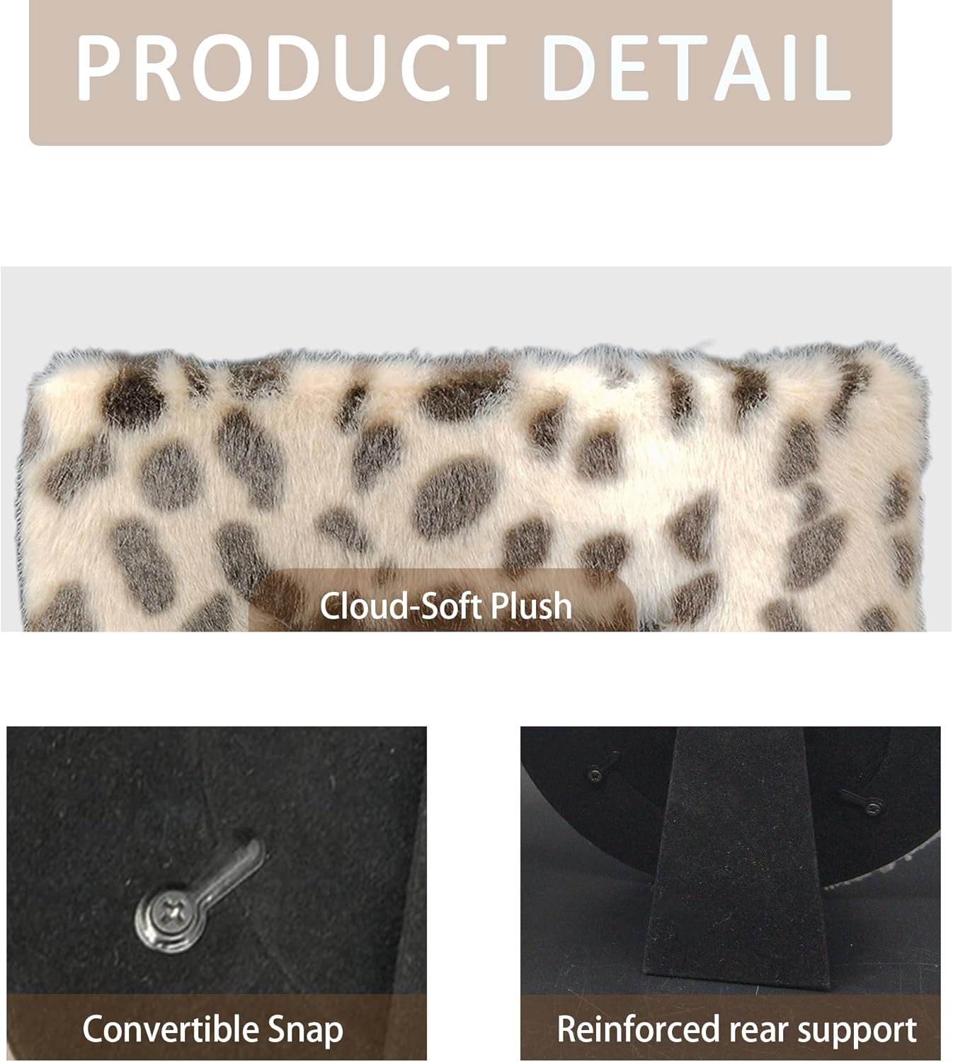Leopard Picture Frame - 5X7 Plush Photo Frame - Cute Picture Frame Gift for Her, Couples, Home Decor, Bedroom Decor