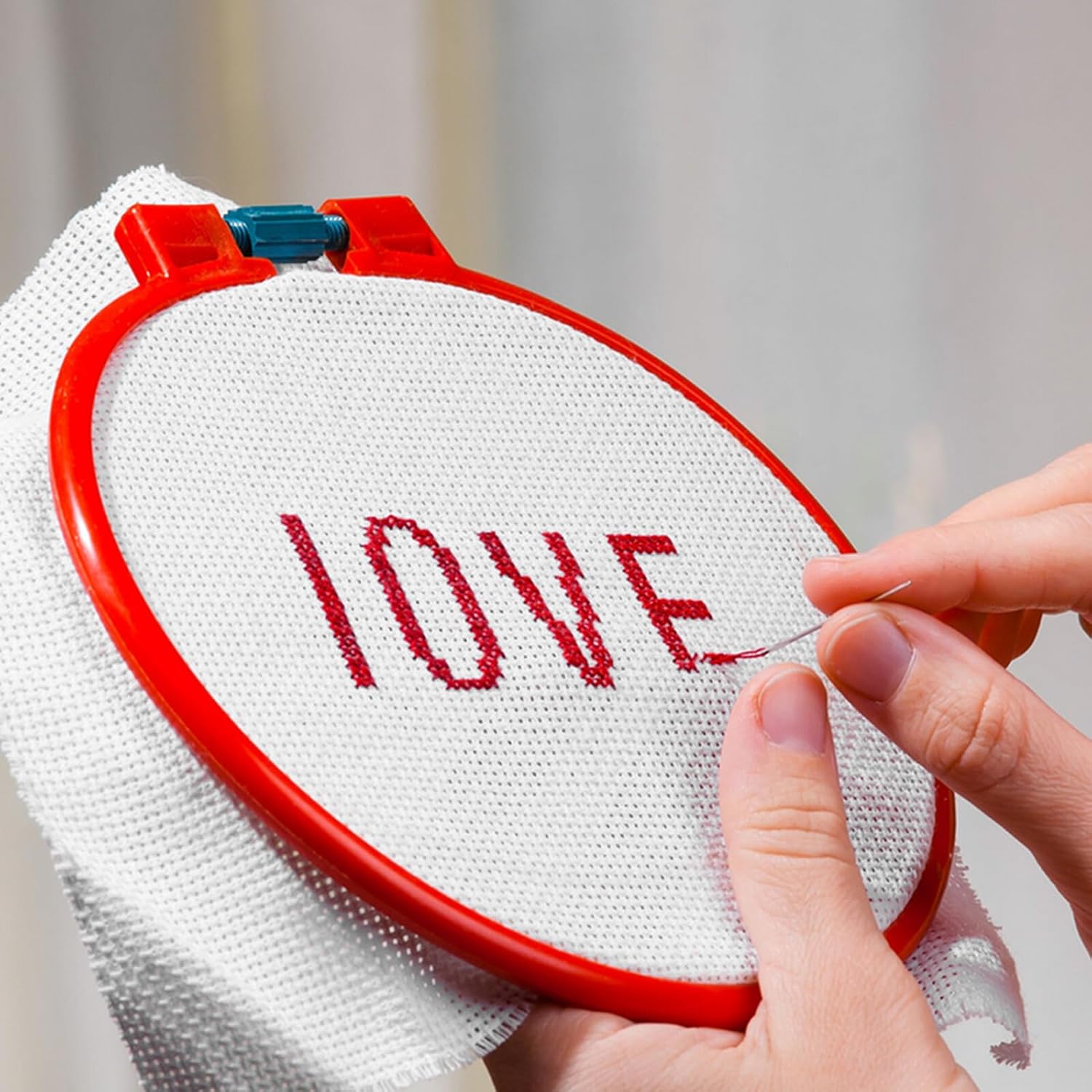 Uonlytech 6pcs Cotton Embroidery Cloths DIY Cross Stitch Canvas for Handmade Needlework Sewing Craft Kits White Fabric for Wedding Party Christmas Decorations