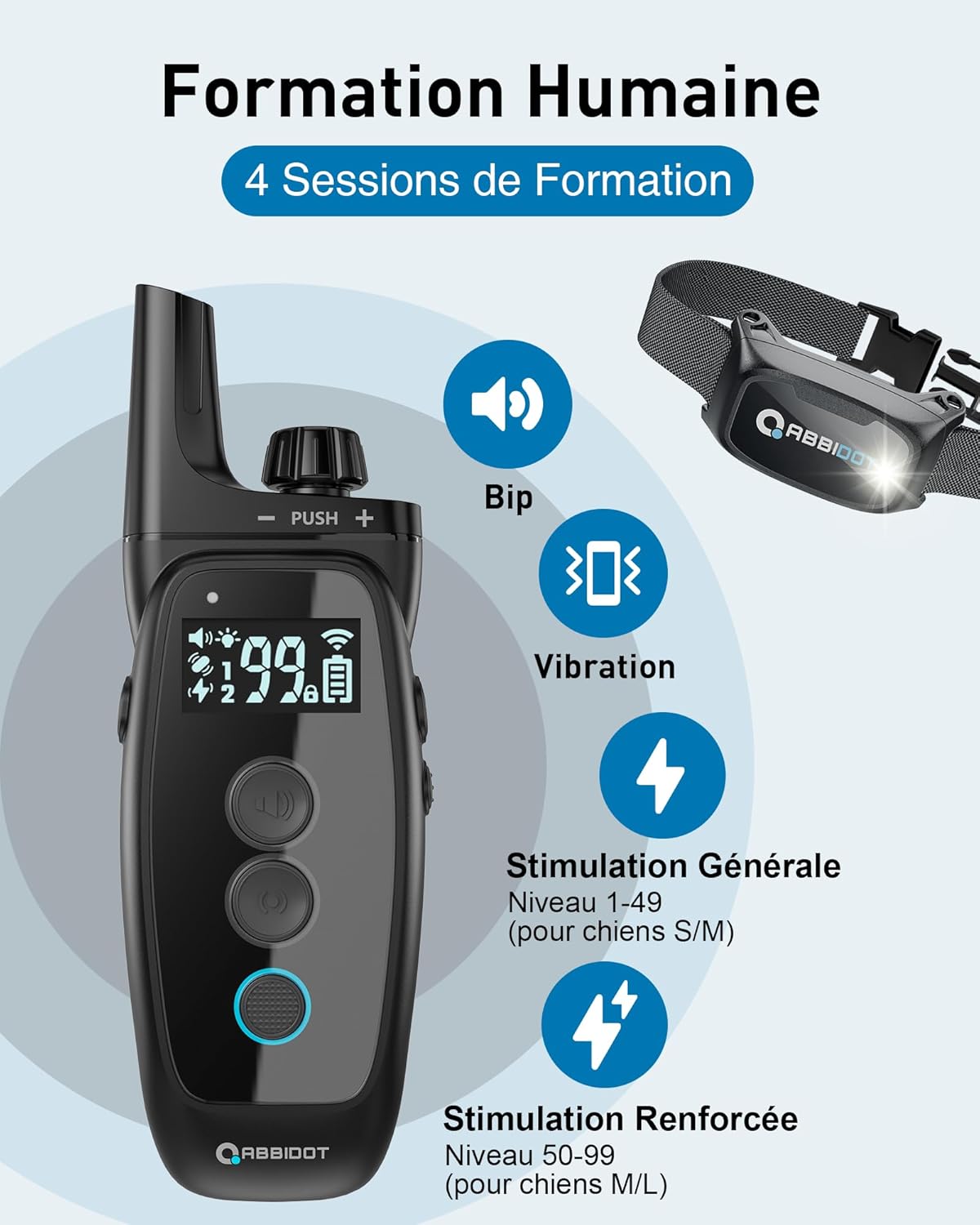 Télécommande et collier ABBIDOT