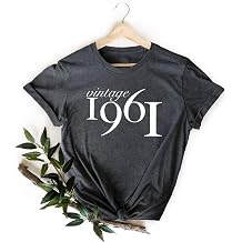 Vintage Est. 1961 Shirt, 60s Club TShirt, 62nd Birthday Shirt, Officially 62 Tee, 62 Years Old Shirt, Birthday T Shirt, Vintage 60s Shirt