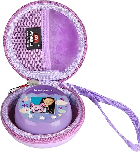 FBLFOBELI Funda de transporte rígida de EVA compatible con Tamagotchi Pix electrónica de juego virtual para mascotas solo caso morado