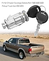 Vista 2 de Cilindro de bloqueo de encendido con 2 llaves para Dodge Ram 1500 2500 3500 2002-2008 Truck Chrysler Aspen 2007 Dakota 2001-2010 Durango 2001-2007