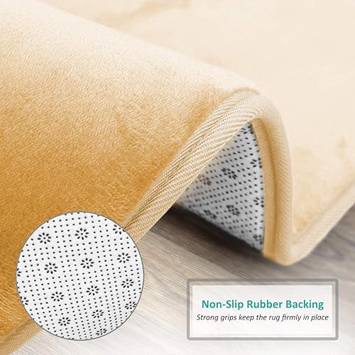 Miniatura 5 de Clara Clark Solid Collection - Juego de alfombras de baño de espuma viscoelástica, 3 piezas, antideslizantes, absorbentes, suaves, alfombra de baño