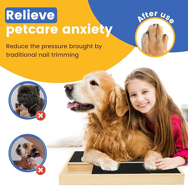 Foto 7 de 7 de BAODBF Tabla rascador para uñas para perros, con caja de golosinas, tabla de rascar para perros