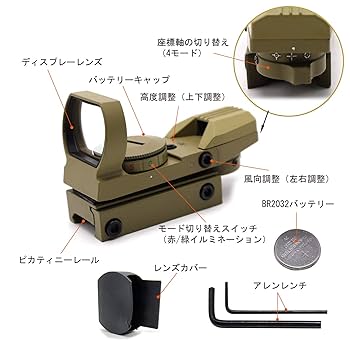 Amazon | Trirock ライフルサイトスコープドットサイト ダット
