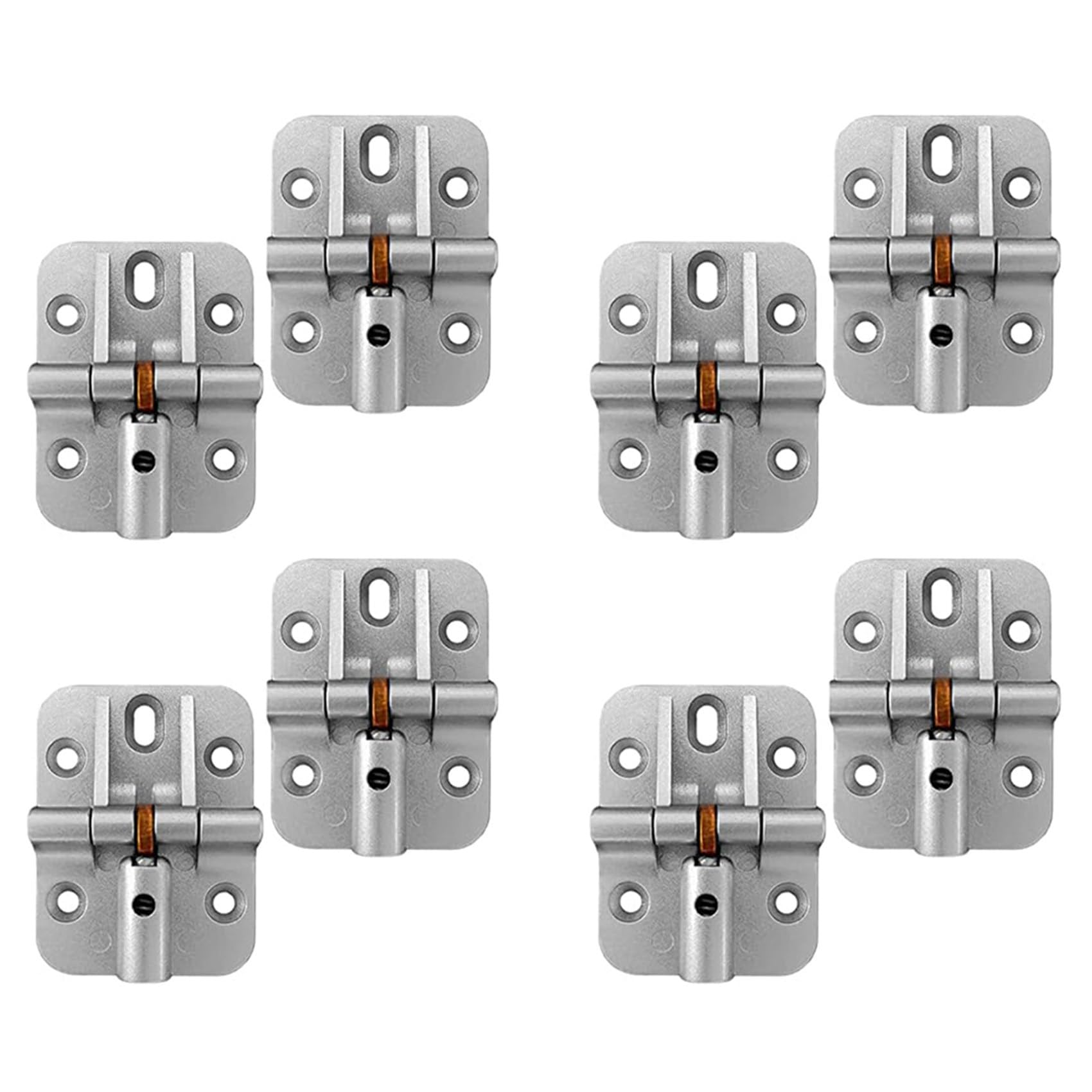 Htuygyjaw As Shown Adjustable 180 Degree Hinge, Locking Hinge Folding Bracket, Adjustable Door Pivot, Leaf Table Joint, 8Pcs