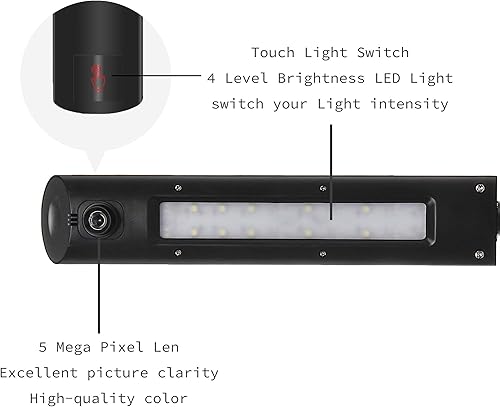 Miniatura 3 de Longjoy Digital portátil aéreo USB distancia enseñanza documento cámara LV-1010 blanco