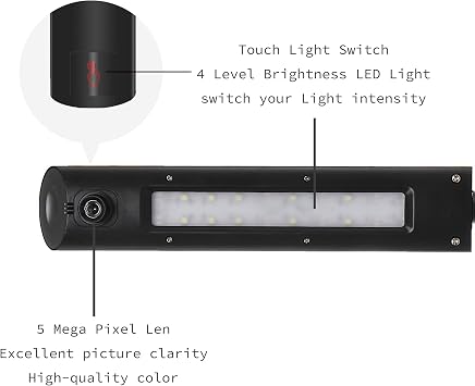 Digital Portable Multi-Angle USB Document Camera LV-1 Series LV-1010 (Black)