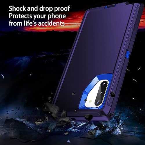 Miniatura 3 de Funda para Galaxy Note 10 Plus, a prueba de golpes, a prueba de caídas, a prueba de polvo, protección de cuerpo completo de 3 capas, funda rígida