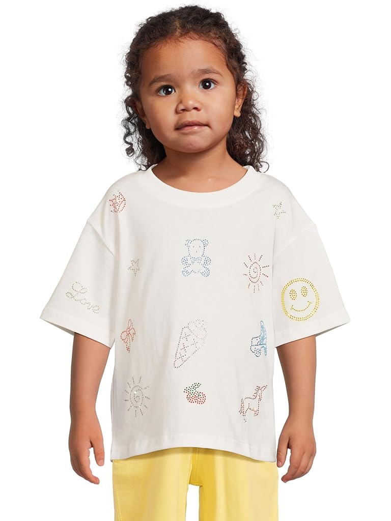 White Lola and The Boys Crystal Doodle T-Shirt (Toddler/Little Kid/Big Kid)