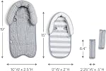 Munchkin Brica XtraGuard Head Support & Strap Cover for Baby Car Seats with Silver-Ion Technology, Dots