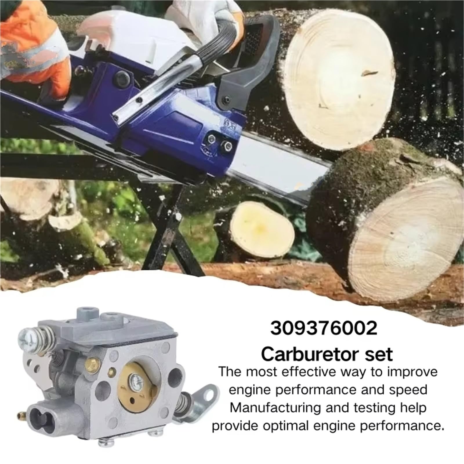 Carburador Carb Carby Kit De Carburador para Motosierra De Gasolina para Ryobi RY3714 RY3716 309376002 Kit Carburador