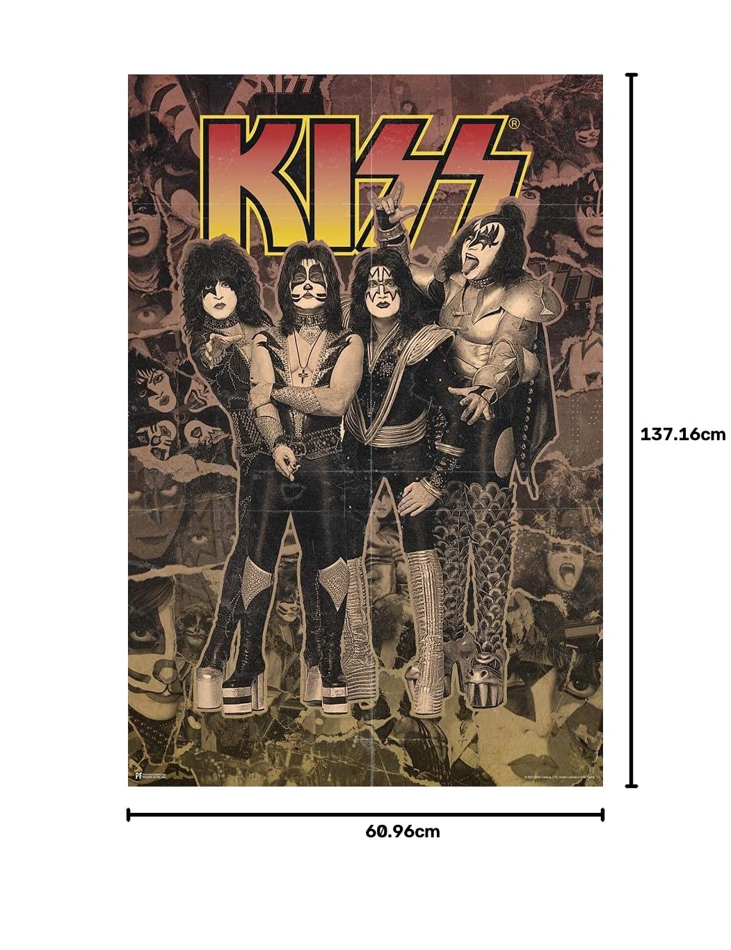 Amazon.co.jp: Kiss Band ポスター グッズ 写真 モンタージュ バンド