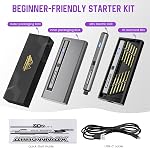 AM ARROWMAX Mini Electric Drill Pen, 13 in 1 with Aluminium case, Rechargeable, 900 RPM, Needle Vise Hand Drill Kit, 10 HSS Bits, DIY, Wood, Jewelry Making (SDS MINI)