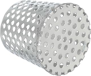 PATIKIL Gutter Guard Filter 3"-2.4", PVC Termination Cap Mesh Screen Roof Vent Cover Stainless Steel Conical Exhaust Pipe Cover Downspout Guard Filter Strainer for Downspout Silver
