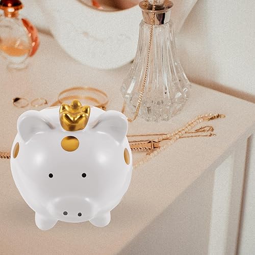 Miniatura 7 de Homoyoyo Alcancía de cerámica para ahorrar dinero, bonita alcancía de cerdo para adultos, debe romperse para abrir, alcancía de cerámica para niños