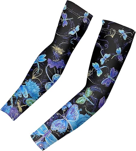 FOR U DESIGNS Paquete de 2 mangas de brazo con protección UV para conducir, ciclismo, golf, baloncesto, calentador talla M, L, XL