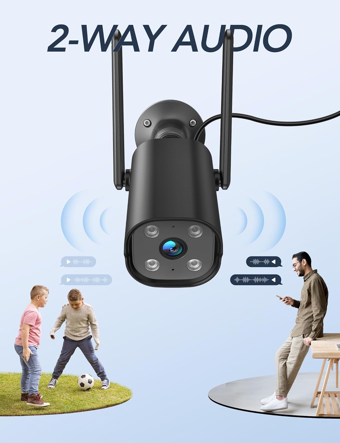 GNCC Outdoor Camera Two-Way Audio