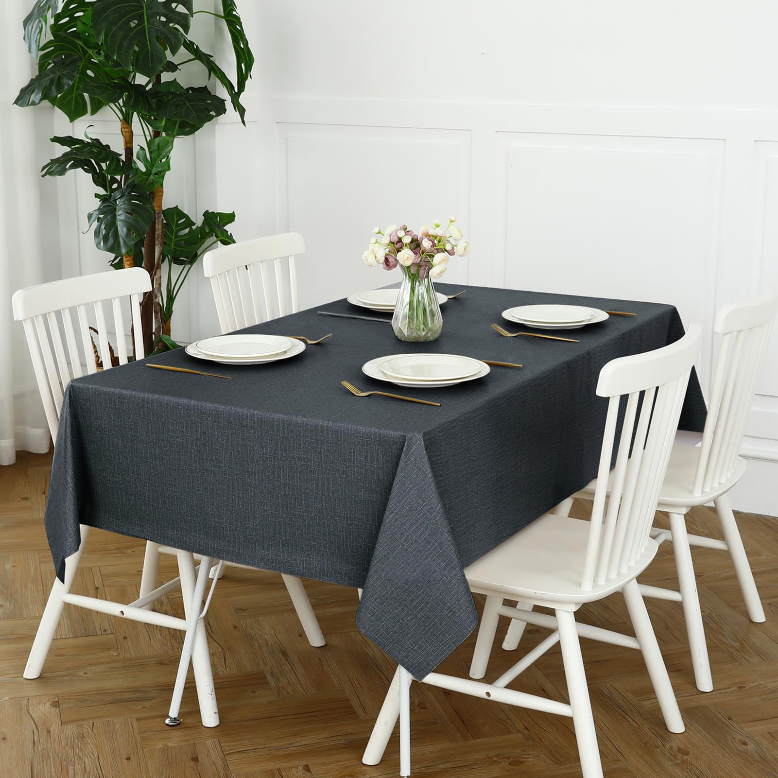 Feuilles D'automne D'automne Citrouille Patch Bordure Nappe Rectangulaire Décorations De Vacances Nappe En Tissu Imperméable Décoration De Table à Manger (couleur : 01, Taille : 100 X 160 Cm