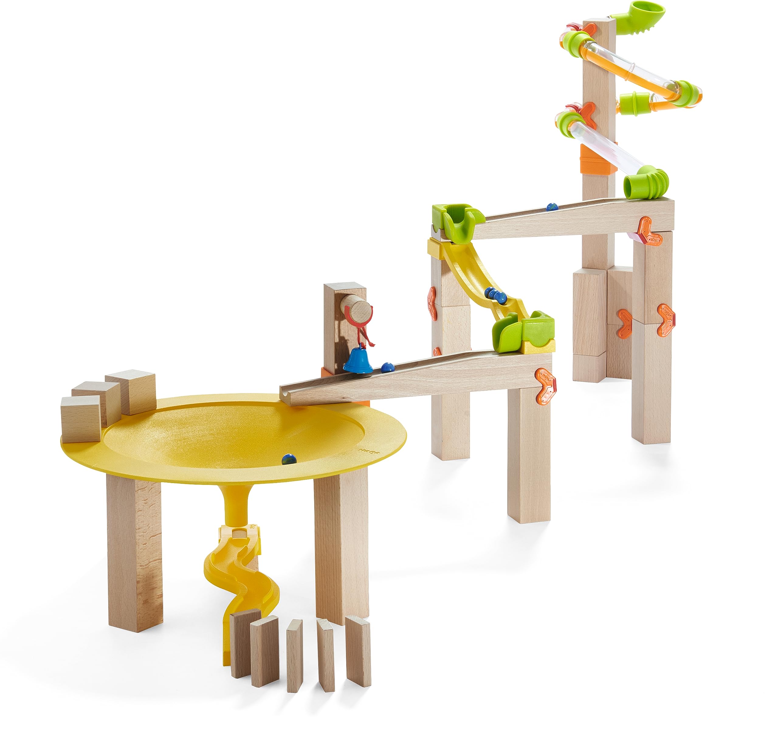 Amazon.com: HABA Ball Track Basic Pack Funnel Jungle - Wooden 