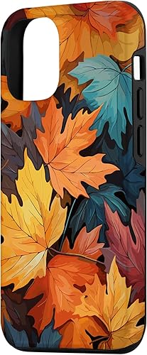 Miniatura 2 de iPhone 1212 Pro Hojas coloridas  Tema de otoño y otoño, funda de color de otoño