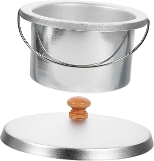 Zerodeko 1 Set Wax Melting Inner Pot Capacity Wax Heater Container with Lid Nonstick for DIY Beauty and Salon Use Iron Material for Efficient