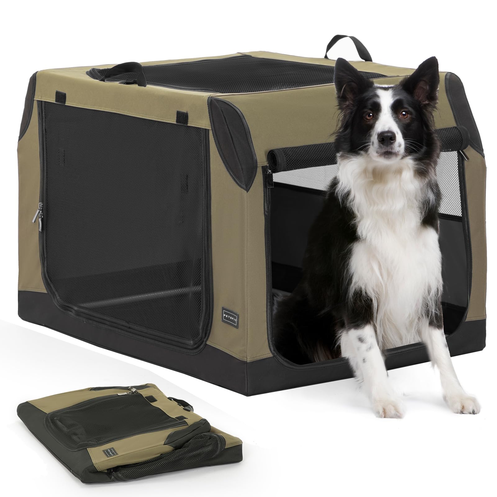 PETSFIT Collapsible Dog Crate 36 Inch