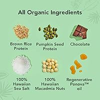 Vista 90 de ALOHA Barras de proteína orgánicas a base de plantas, expreso de chocolate (85 mg de cafeína), 12 barras, veganas, bajas en azúcar, sin gluten