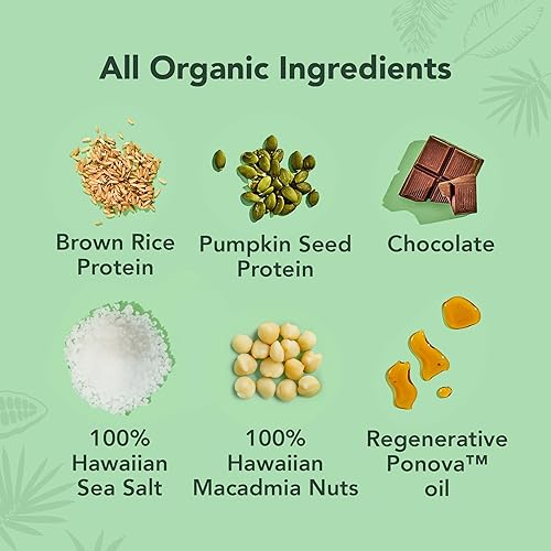 Miniatura 91 de ALOHA - Barra de proteína orgánica a base de plantas, sabor limón y anacardos, vegana, baja carbohidratos y azúcar, paleo, sin GMO, gluten, estevia