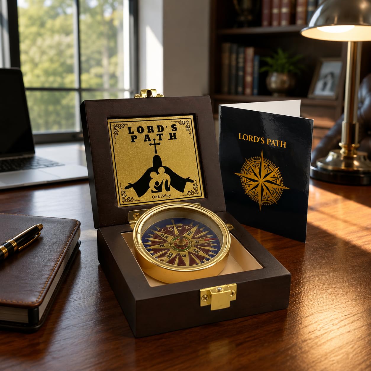 Brújula del camino de Dios – Regalo de comunión y confirmación para adolescentes | Regalos religiosos de bautismo para hombres, cristianos, católicos, graduación, regalo sentimental e inspirador