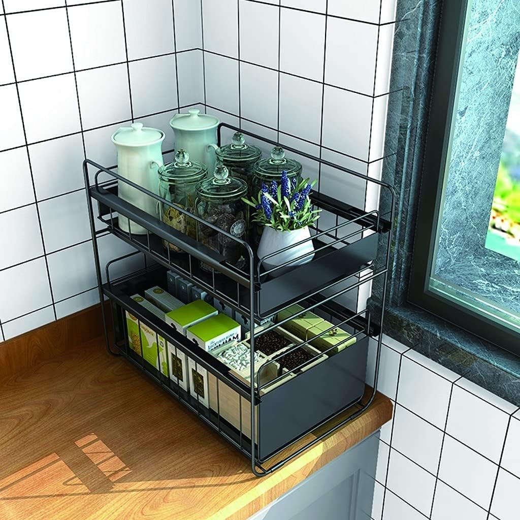 Dish Rack Drain Dish Rack Cupboard Countertop Kitchen Shelves Dish Storage Rack Tableware Storage Box Drying Dish Dishes Drying Rack(A)