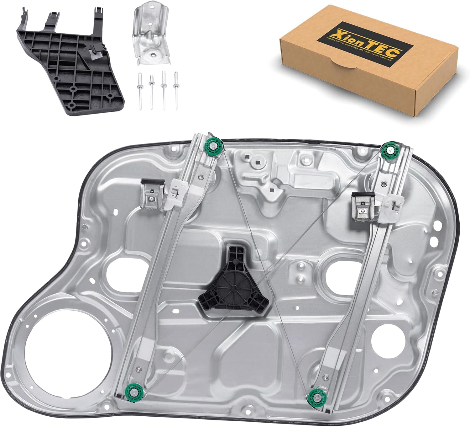 Power Window Regulator with Panel without Motor,Front Driver Side,Compatible with Hyundai Elantra 2007 2008 2009,Replace# 824712H000 824712H301 749334