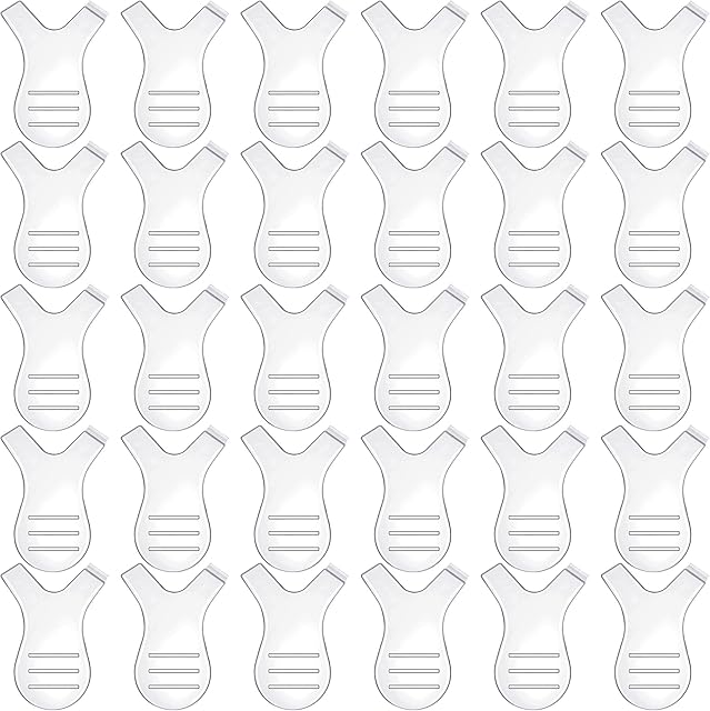 30 Pieces Y Lash Lift Tool Y Shape Eyelash Brush Comb Lash Perm Lift Brush Silicone Grafting Eyelash Lift Brush for Eyelash Extension Makeup Tool (Clear Color)