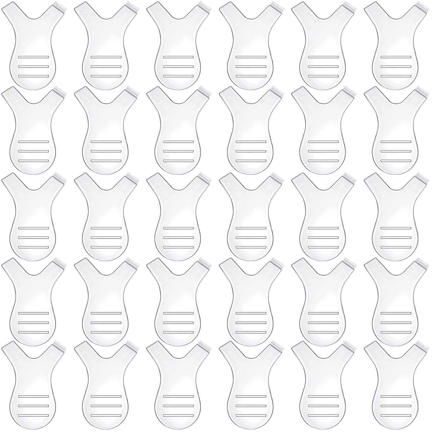 Yaomiao 30pcs Y Shape Silicone Lash Lift Brushes - Root Lifting Perm Tools for Natural Curly Lashes, Eyelash Extension Supplies