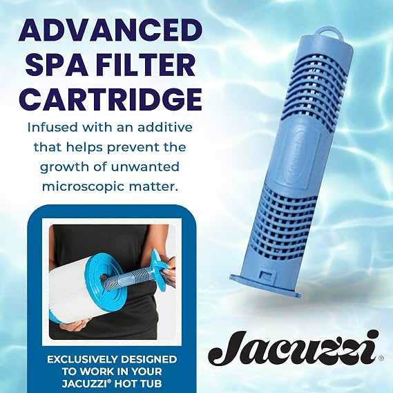 Jacuzzi ProClear Mineral Spa Sanitizer Cartridge 2890-185, Hot Tub Mineral Cartridge for J-300, J-400 & J-500 Series, Easy-to-Install Design Supports Balanced Water and Reduced Chemical Use