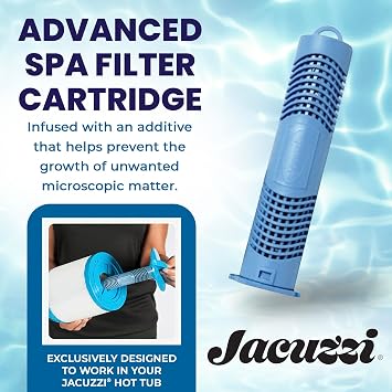 Jacuzzi ProClear Mineral Spa Sanitizer Cartridge 2890-185, Hot Tub Mineral Cartridge for J-300, J-400 & J-500 Series, Easy-to-Install Design Supports Balanced Water and Reduced Chemical Use