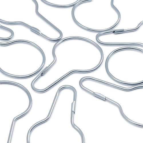 Miniatura 5 de Dritz Home 44342 Anillos de cortina de ducha, 2-3/4 x 1-1/2 pulgadas (12 piezas)