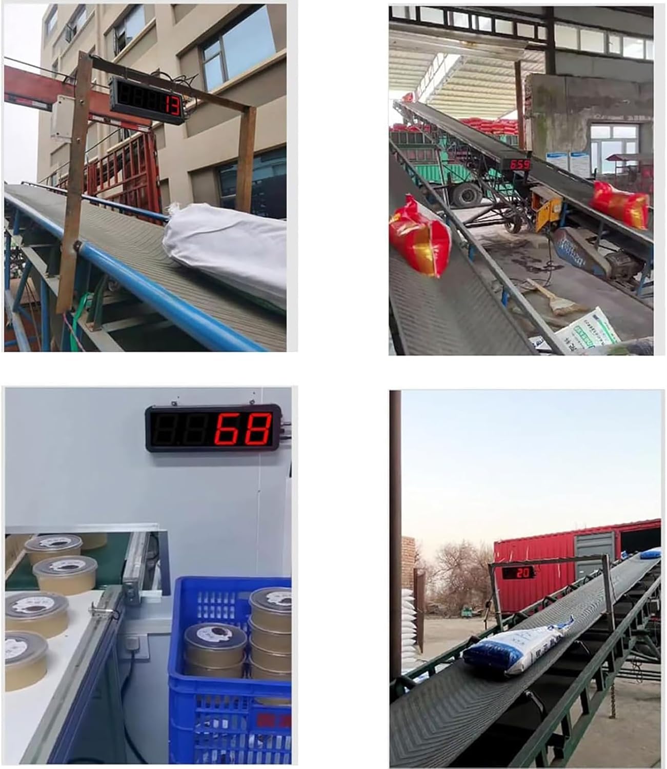 Digit Counter, 4 Digital Red LED Counter Meter Plus Minus with Sensor and Power Failure Memory Function,Sensing Distance of 5m and Count Up to 9999, Objects Counter for Production Line