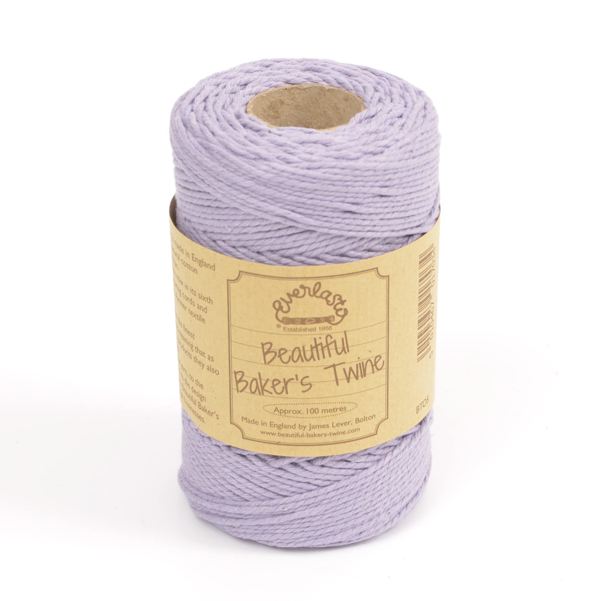 Everlasto Highland Heather 100M - 'Solid' Beautiful Baker's Cotton Craft Twine (2Mm Approx) (Highland Heather)