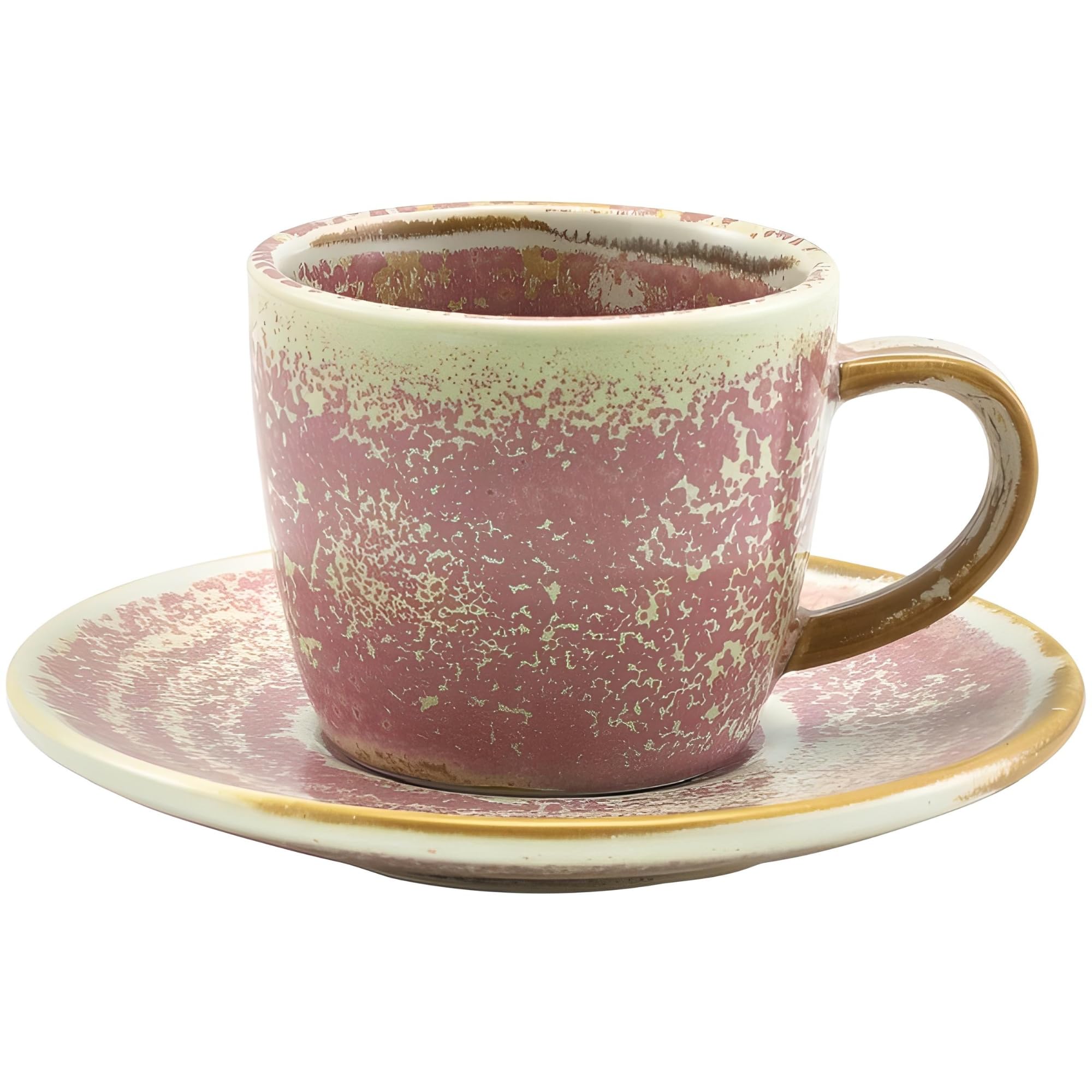 Genware Terra Porcelain, Rose, Saucer, 115mm, SCR-PRS11, Pack of 6, 115 mm Diameter - Image 2
