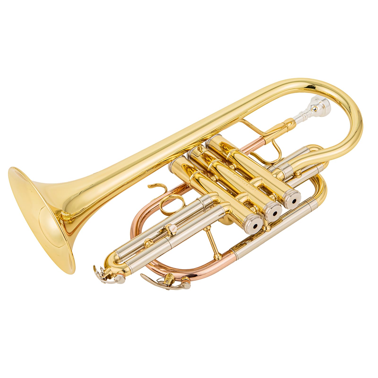 ACR-8330 Bb cornet for beginners Intermediate players stainless steel valves gold brass leadpipe 120mm 2 water keys lightweight durable lacquered instrument with case - Image 8