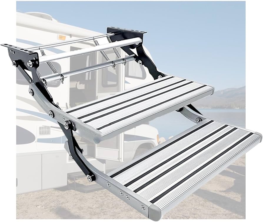 Wohnmobil Stufe Aluminium - Faltbare Trittstufe Bis 150kg