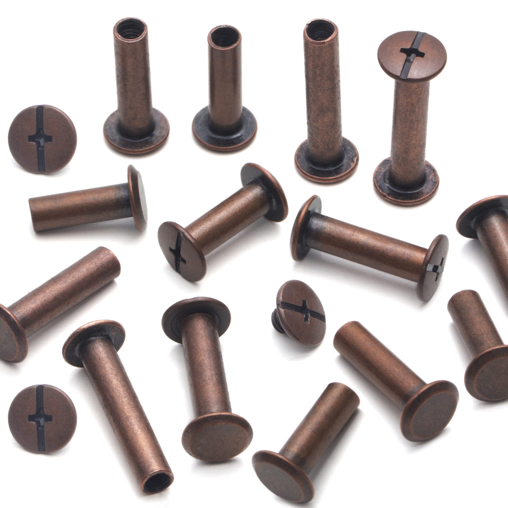 Screw Bag Rivets Snapklik.com : YORANYO 70Sets Chicago Screws Leather Rivets Assorted ...